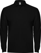 Zwart Poloshirt Effen met lange mouwen 'Estrella' merk Roly maat XXXL