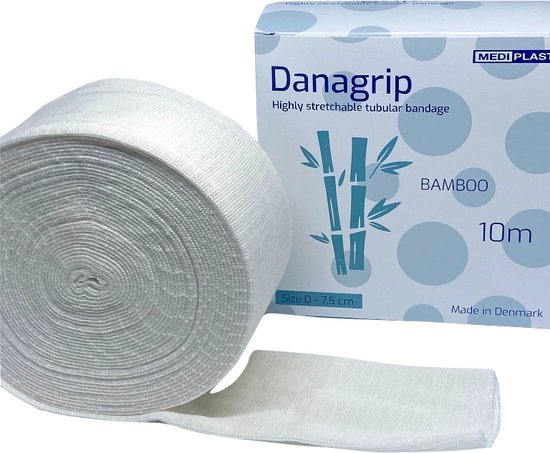 Bandage Tubulaire Compressif Bamboe Danagrip pour Jambes 7.5cm x