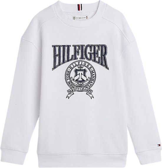 Tommy Hilfiger Kids Varsity Sweatshirt Kids - Unisexe - Wit