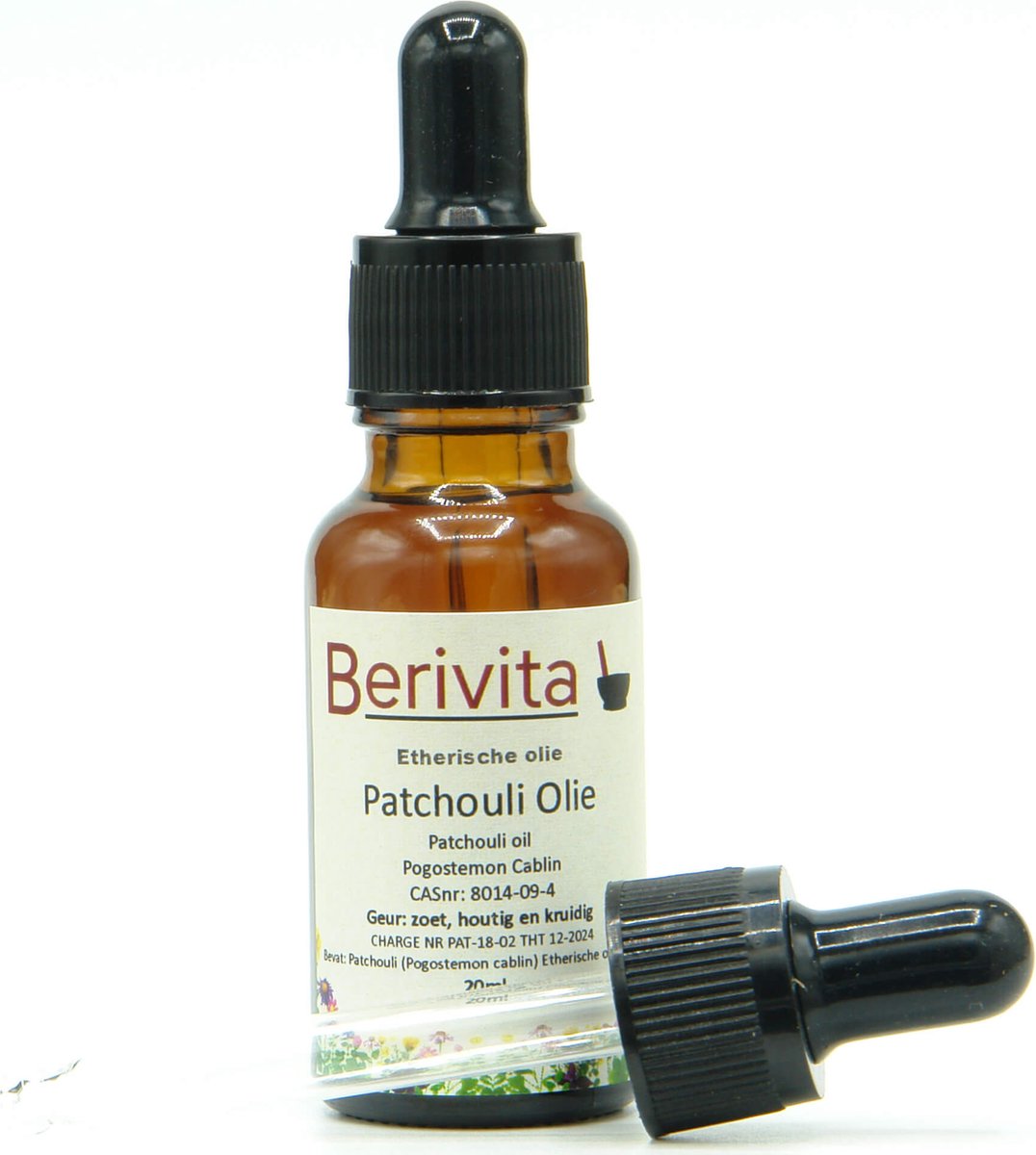 Goedkoopste Patchouli Olie 100 20ml Pipetfles - Geurige Etherische Olie van Patchouli Bladeren