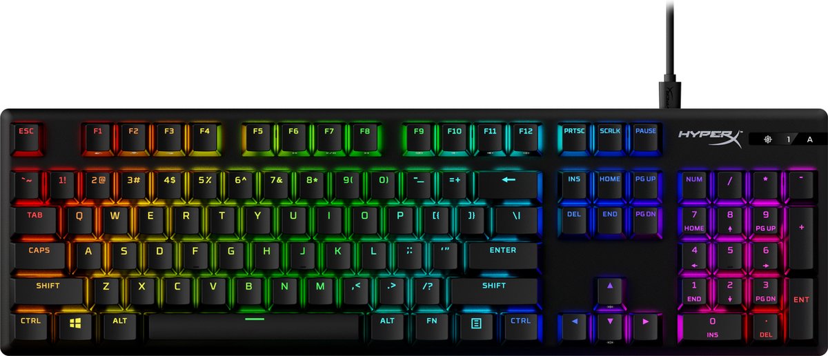 HyperX Alloy Origins PBT Mechanisch Gaming Toetsenbord - US QWERTY - Blauw