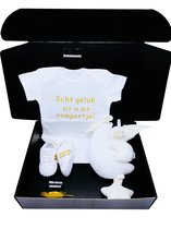 Cadeau de maternité - Pure - barboteuse or et blanc - mobile musical - cadeau de maternité de luxe - peut également être envoyé directement en cadeau - colis de maternité - cadeau de maternité