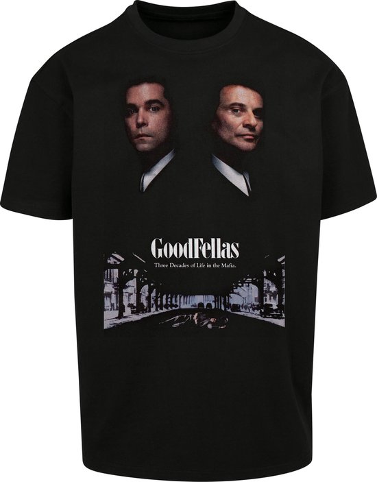 Foto: Oversized dikke stof heren mannen dikke kwaliteit stevig t shirt streetwear urban legendary oldschool movie goodfellas cover poster t shirt