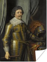 Poster Portret van Frederik Hendrik prins van Oranje - Schilderij van Michiel Jansz. van Mierevelt - 30x40 cm