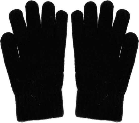 Handschoenen - Zwart | Harig / Fluffy Polyacryl | One Size 19,5 x 10 cm | Fashion Favorite