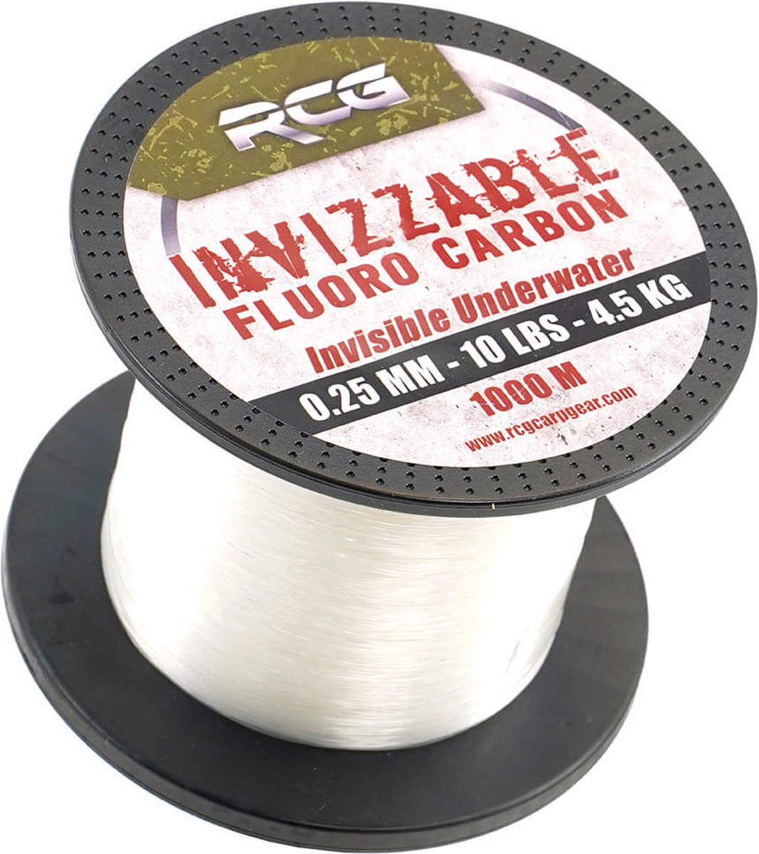 Vislijn Invizzable – Fluorocarbon Vislijn – Transparant – 15 LBS – 1000 m – Onzichtbaar & Slijtvast Hoofdlijn - Visdraad