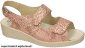 Solidus -Dames - roze-goud metallic - sandalen - maat 40