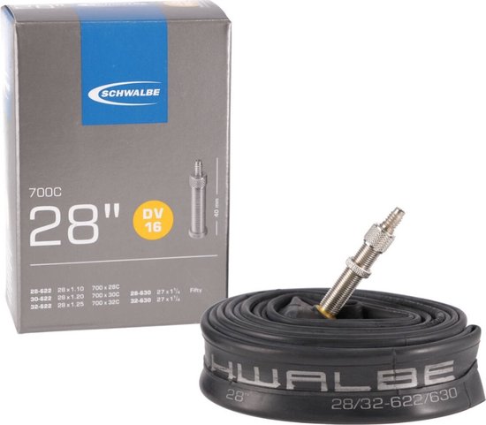 Schwalbe DV40 - Binnenband Fiets - Hollands Ventiel - 40 mm - 28 x 1 1/8 - 1 1/4 - 120 van Schwalbe — afbeelding 5