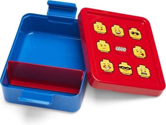 LEGO Gourde/Bouteille et Corbeille à Pain - Iconique - Rouge - Ensemble Déjeuner - Plastique