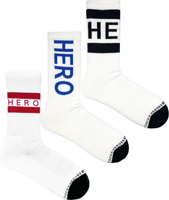 Heroes on Socks - Giftpack Sport Vintage Sokken 3 paar - maat 41-46