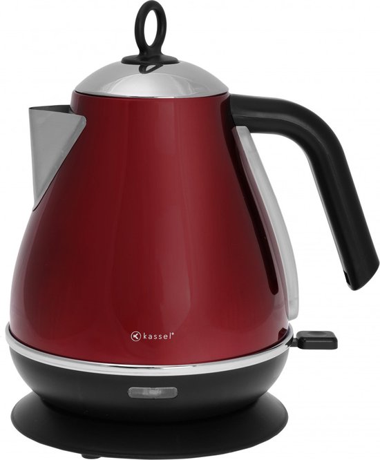 Kassel 93224 - Retro Waterkoker - 1,7L - RVS - Rood