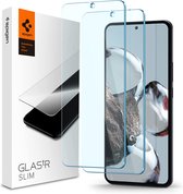 Spigen Screenprotector Geschikt voor Samsung Galaxy S22 - Glas tR Slim Tempered Glass (2 stuks) - AGL05918