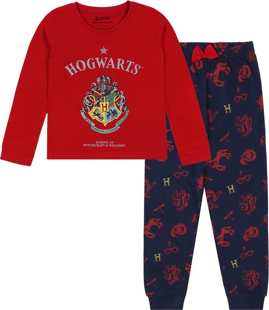 Harry Potter - Pyjama voor meisjes, lange broek, lange mouwen, katoen, OEKO-TEX