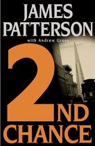 Boek "2nd Chance" van James Patterson met Andrew Gross. Grote oranje '2' op zwarte achtergrond met stadssilhouet.