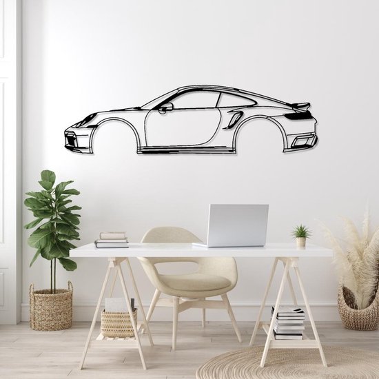 Affiche Ou Toile Porsche 911 Turbo S Grise - Déco Murale Abstraite - Années 2000 à Maintenant