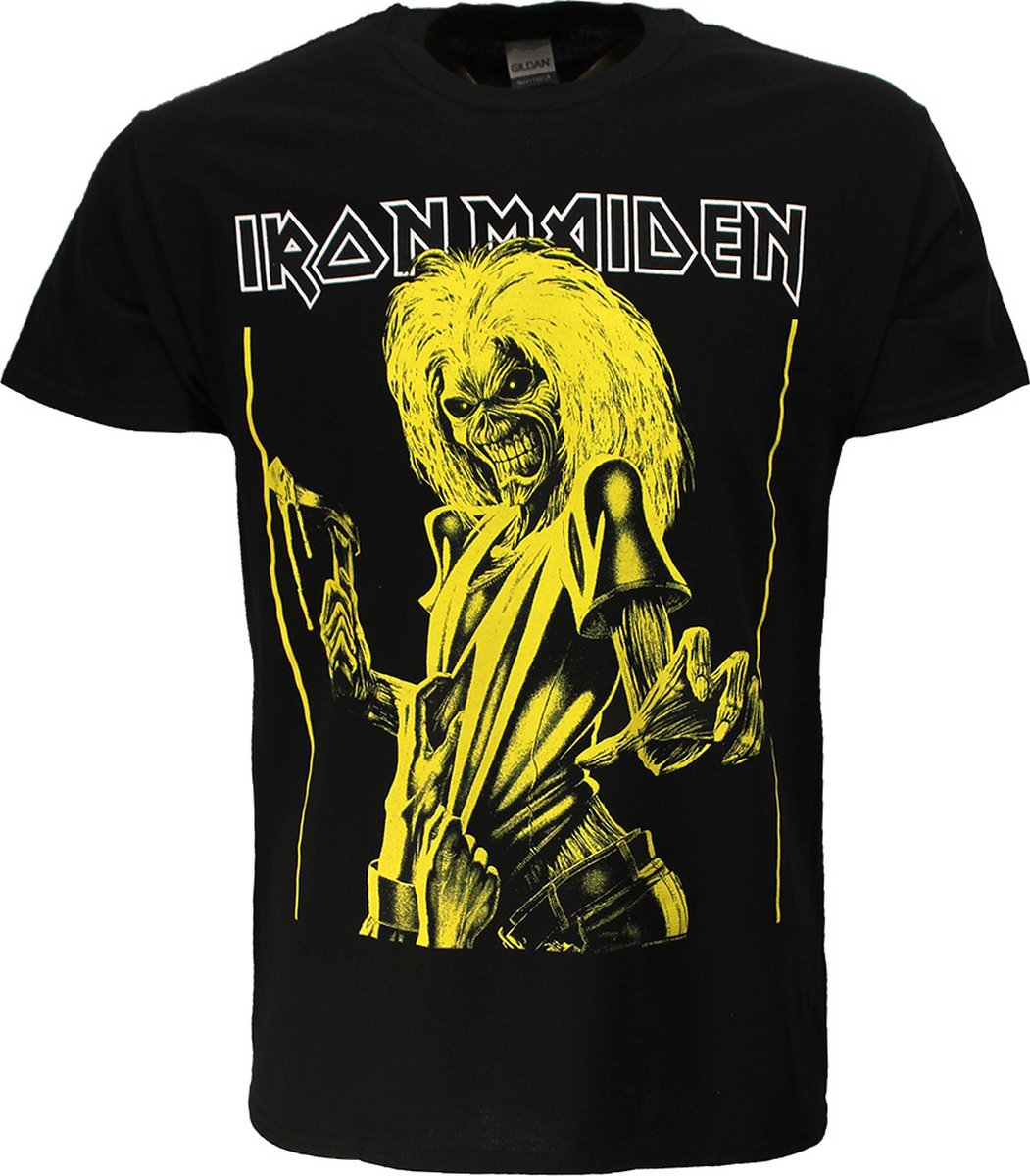 Iron Maiden Killers Yellow Flyer T-Shirt - Officiële Merchandise - L