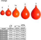 Majoni ankerboei – markeringsboei oranje 15cm (maat 1)