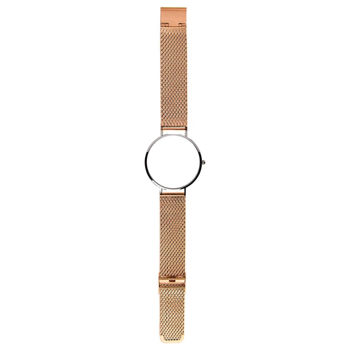 Roestvrij stalen armband voor horloge met magneetsluiting, reservearmband compatibel met smartwatch voor heren en dames, 20 mm, goud