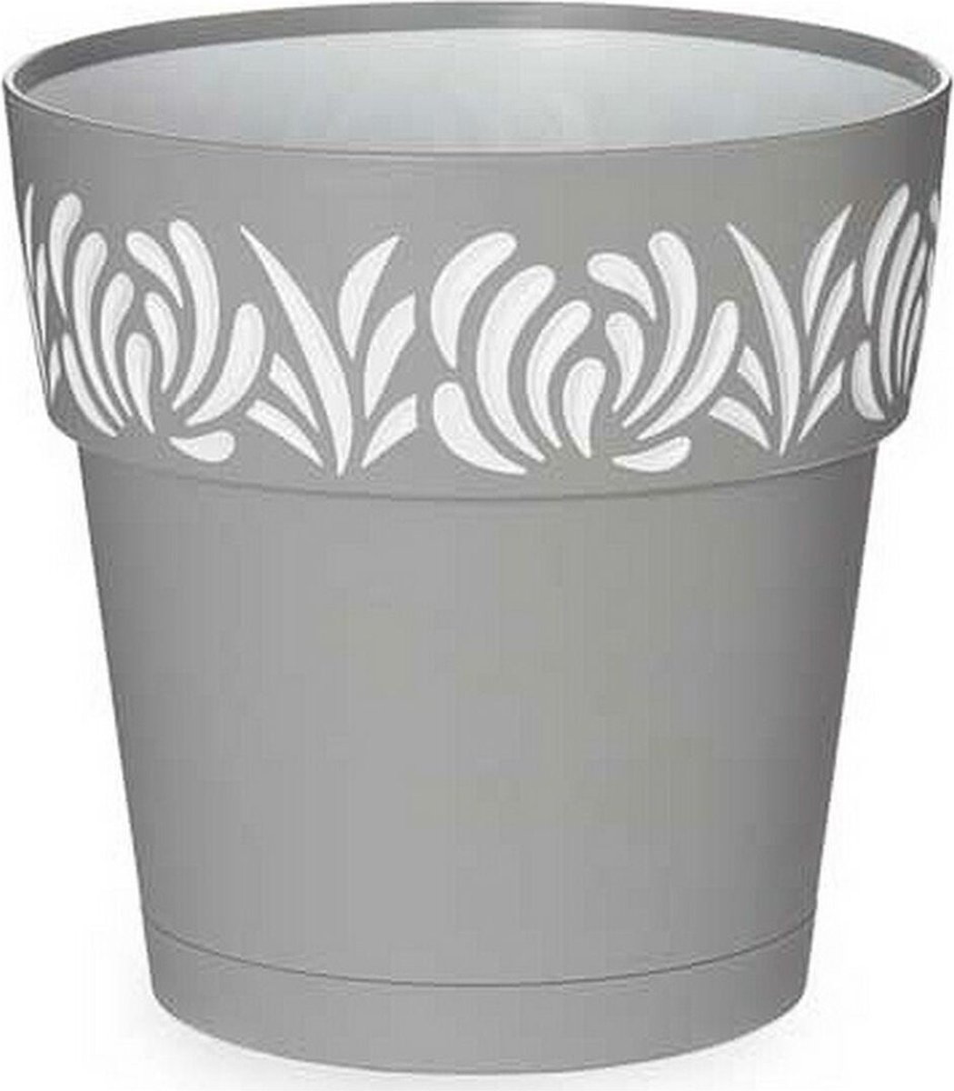 Self-watering pot Gaia Grijs Plastic (19 x 19 x 19 cm)