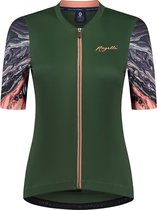 Rogelli Liquid Fietsshirt - Korte Mouwen - Dames - Groen, Koraal - Maat XL