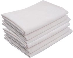 Briljant Baby Flanellen Luiers – 6 Stuks – 70x70 cm – 100% Katoen - Voor Inbakeren & Wasbare Luiers – Wit