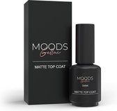 Moods Gellac - Top Coat Mat - Vernis à ongles - Gellak Starter Pack - Ongles - Gellak Set - 15 ML