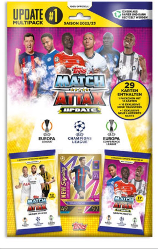 Afbeelding van het spel De Topps Match Attax UEFA Champions League TC 2022/2023 - UPDATE MULTIPACK 1