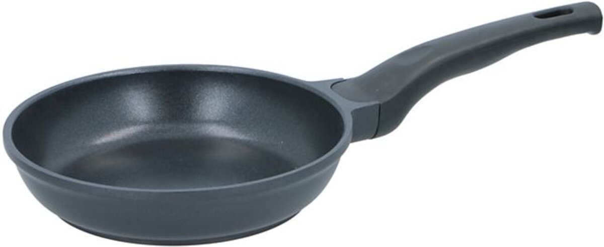 alpina Koekenpan 24 CM - Inductie Pan - Geschikt voor Inductie, Keramisch, Halogeen, Gas en Elektrisch - Vaatwasser Bestendig - Aluminium - Zwart