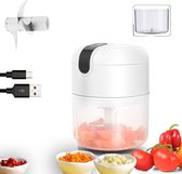 Draadloos Food Processor - Hakmolen elektrisch - Vaatwasbestendig - USB oplaadbaar - Mini Portable Chopper - Blender - Keukenmachine - Krachtig - 250ML - Draadloos - Babyvoeding blender