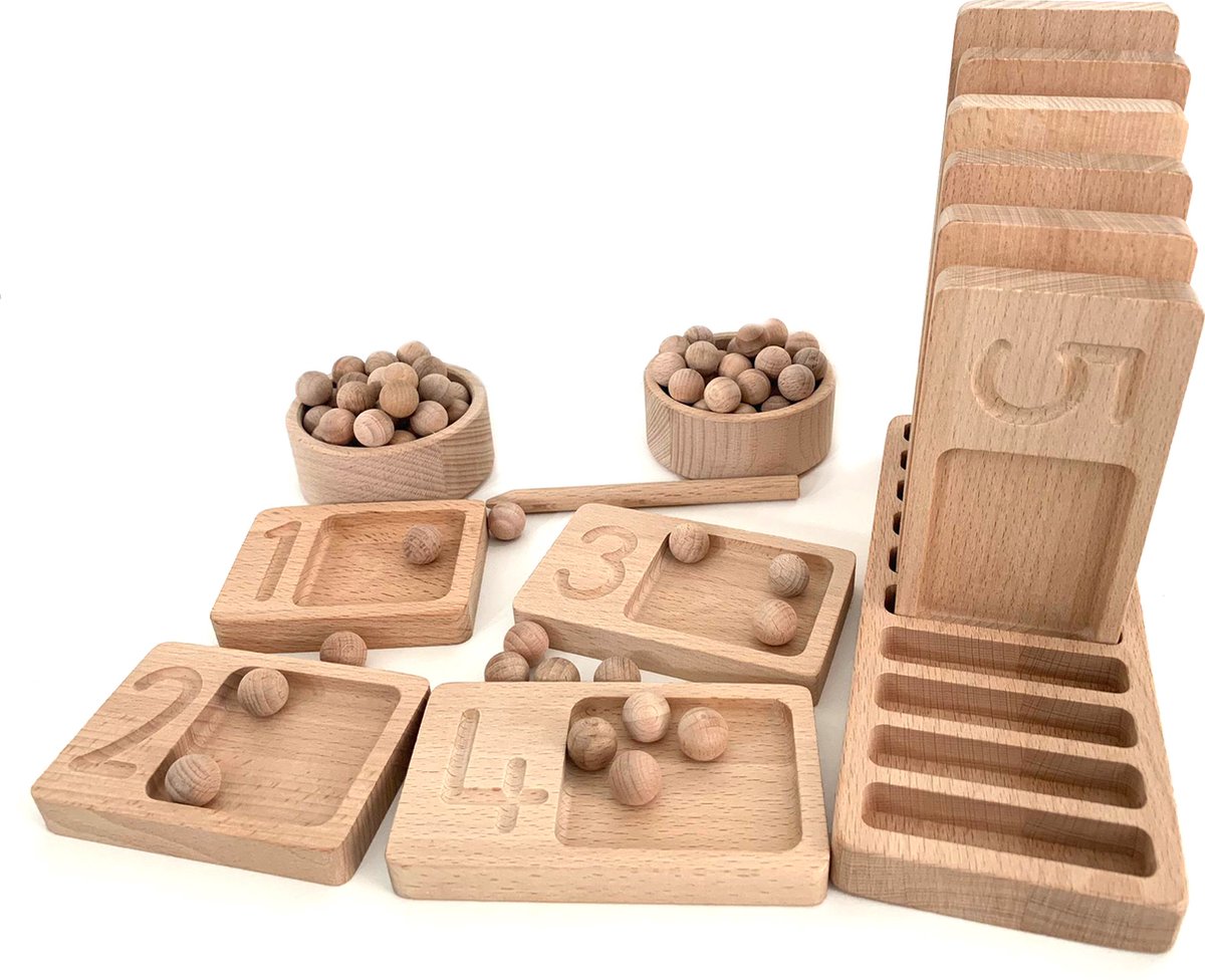 Set De Backgammon Buis – 30 Palets, 4 Dés, 2 Gobelets En Bois, D'occasion