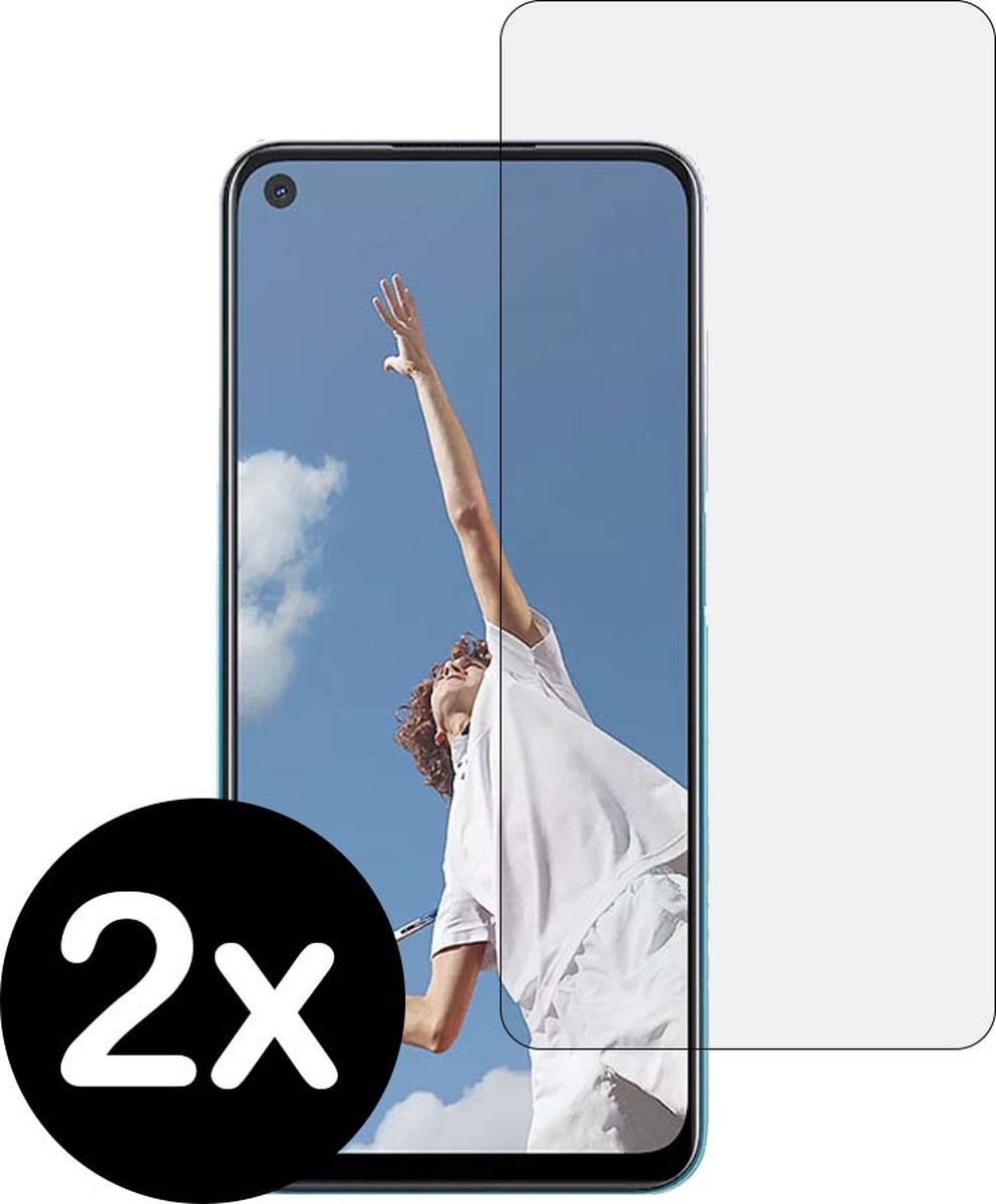 Smartphonica Screenprotector voor Oppo A52 van glas - 2 stuks geschikt voor Oppo A52