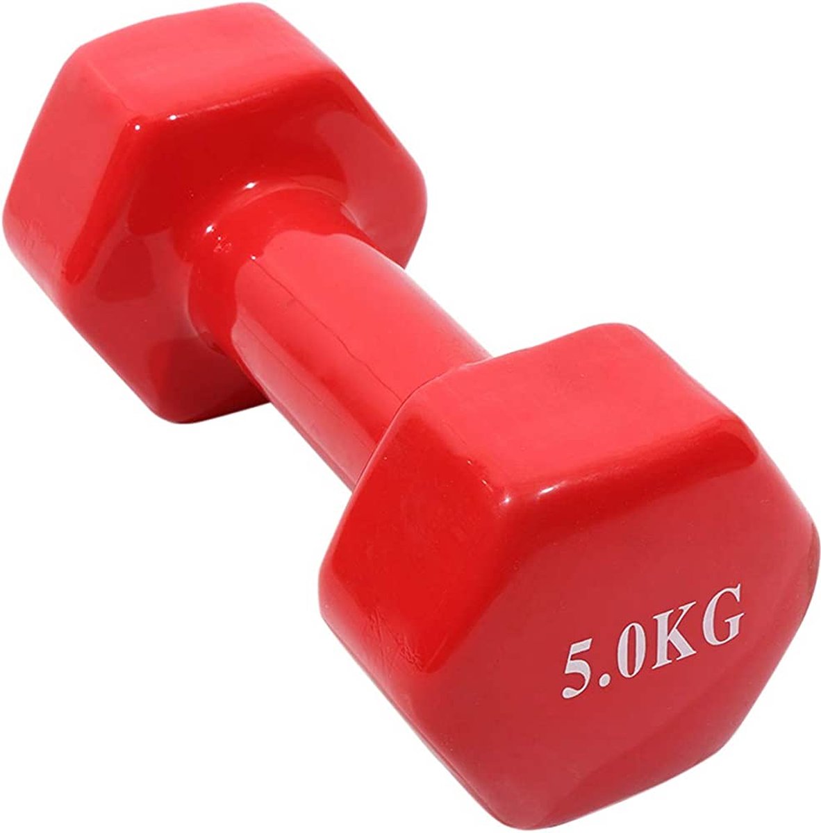 Dumbbell Rood 5kg Fitness Krachtsport Bodybuilding Dumbell Los