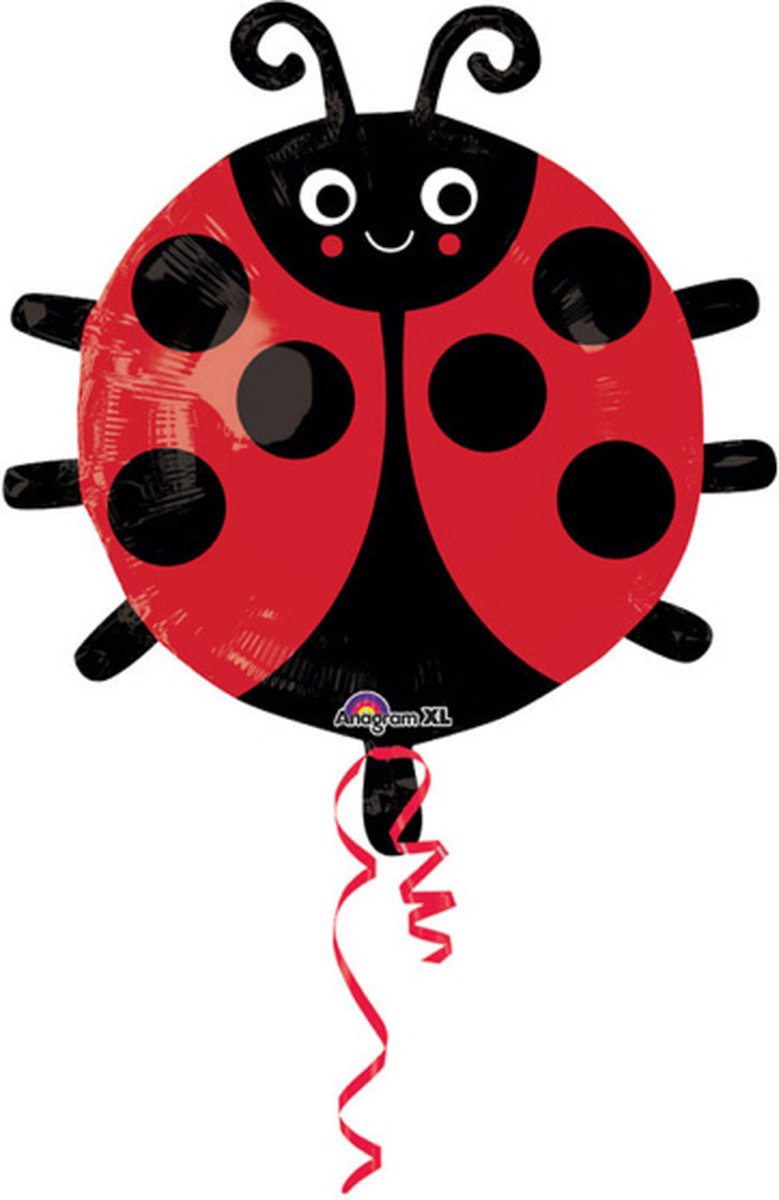 Folie Ballon Lieveheersbeestje 45 x 48 cm