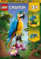 foto van LEGO Creator 3in1 Exotische Papegaai - Kikker - Vis Set - 31136