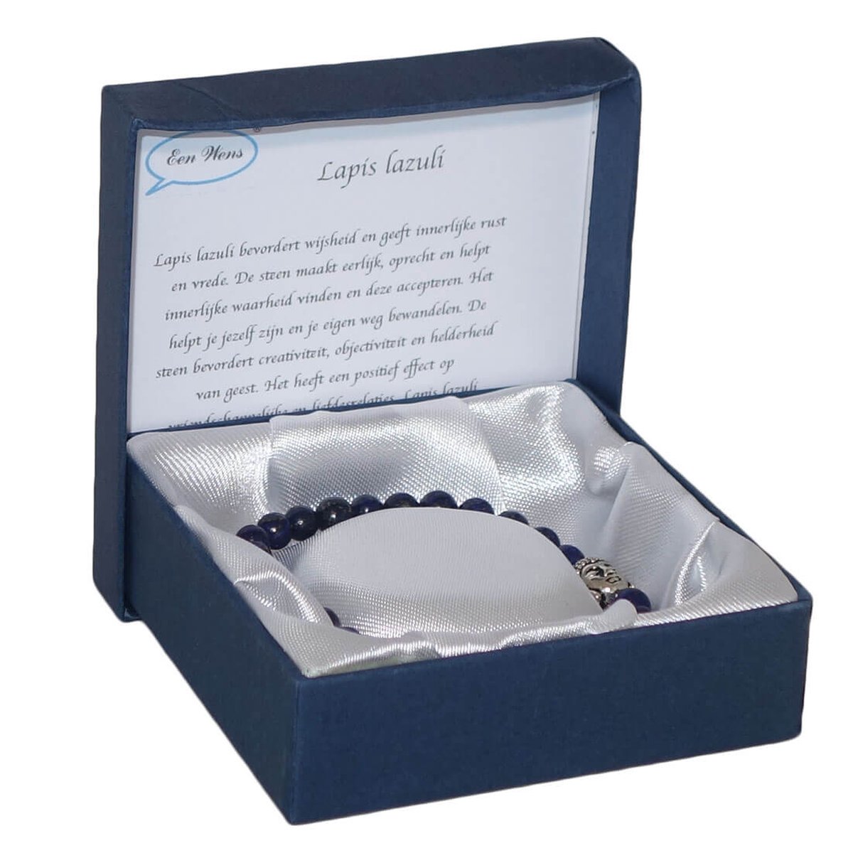 Halfedelstenen Armband in Geschenkdoos Lapis Lazuli