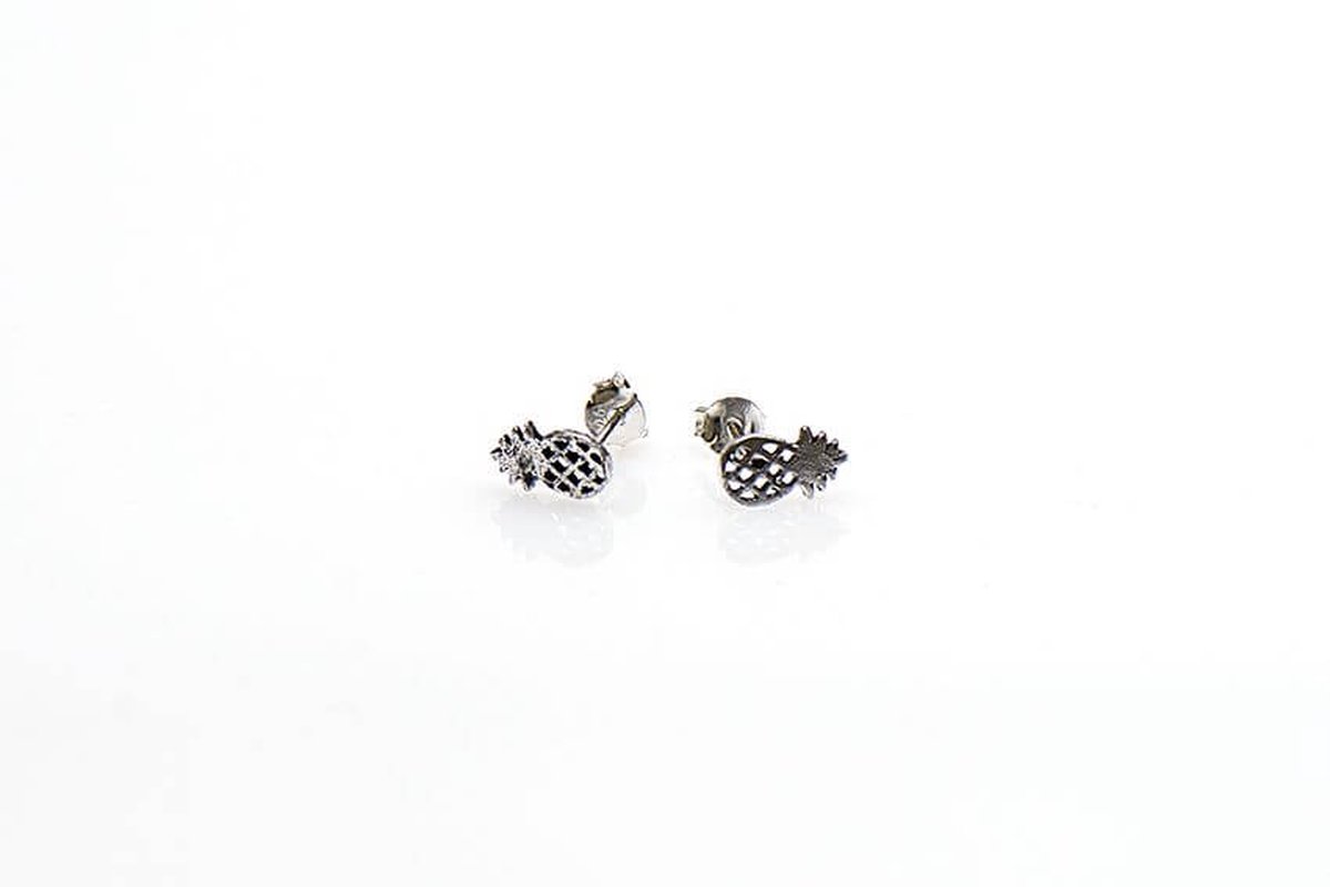 Karma Oorbellen Pineapple Zilver