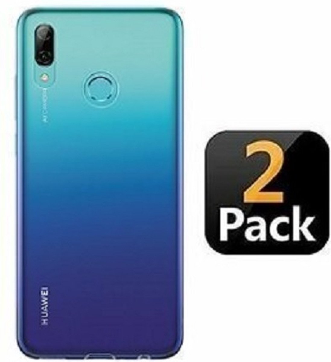 Huawei P Smart Hoesje TPU Siliconen Transparant 2x