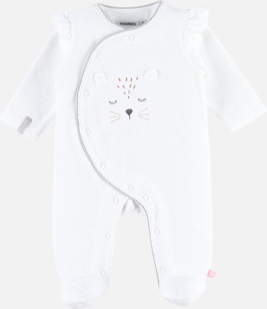 NOUKIE'S Pyjama Velours Bébé Mixte – Ensemble Cocooning Ultra Doux Avec Ouvertures Pressions Et Attache-Doudou – Confort & Sécurité Dès 9 Mois