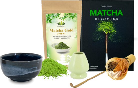 Matcha Thee Starters Kit - Alles wat u nodig heeft voor de perfecte Japanse Matcha! Vandaag besteld, Morgen in Huis! ✔ Gratis Matcha Boek bij uw bestelling!