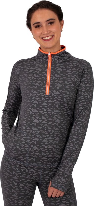 Gofluo - Sporttop Dames Blackout - Lange mouwen - Reflecterend - Print reflecteert in het donker