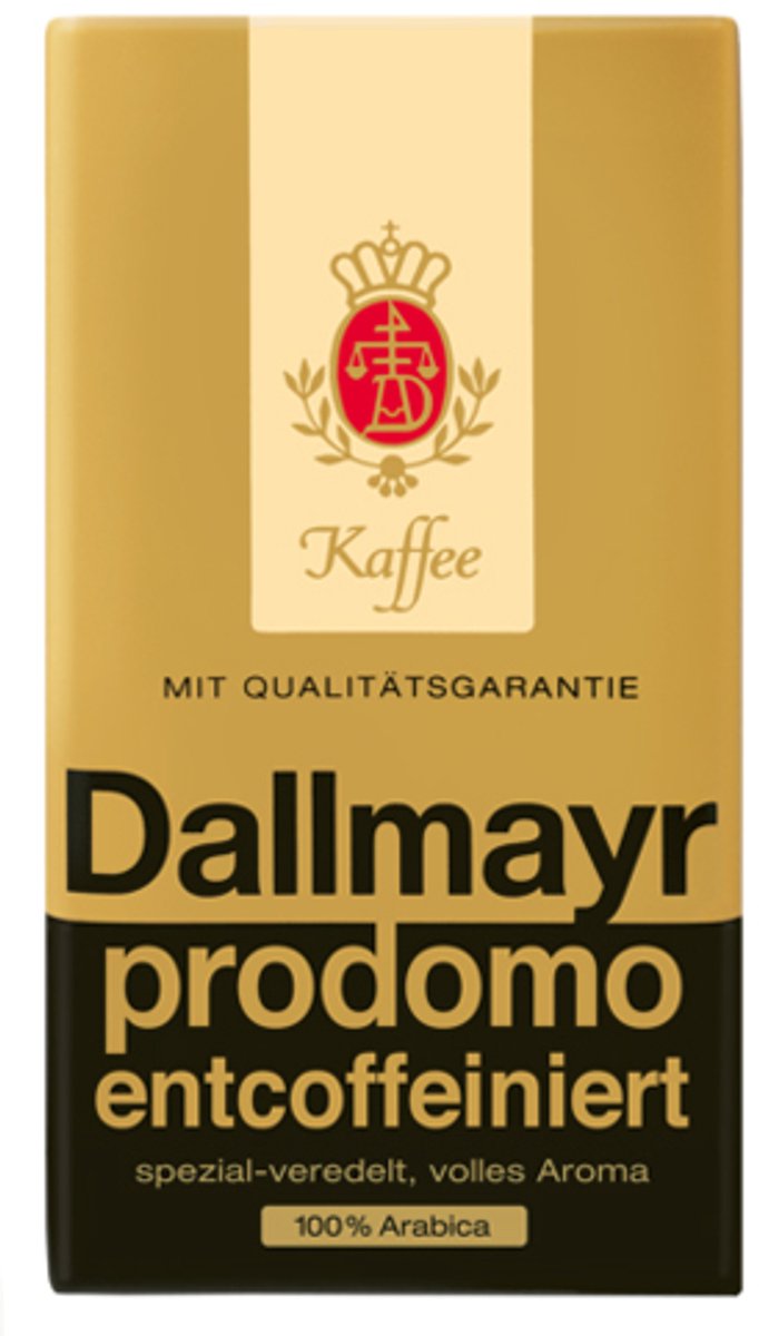 Dallmayr Prodomo Cafeïnevrij Gemalen koffie - 500 gram