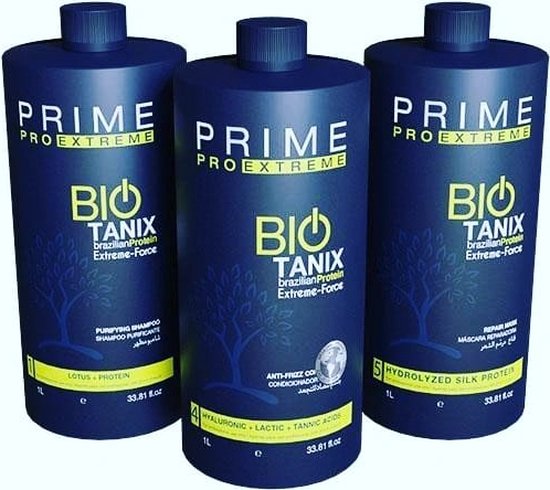 Praim bio tanix 2x1000ml + 600Ml keratine behandeling keratin Treatment(Original)