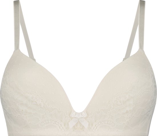 Hunkemöller Dames Lingerie Voorgevormde bh zonder beugel Valerie - Wit - maat D80