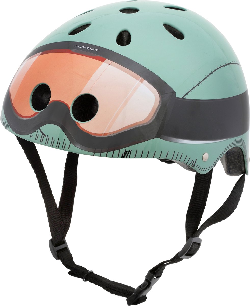 Mini Hornit Lids Fietshelm voor Kinderen met LED achterlicht - Military (M)