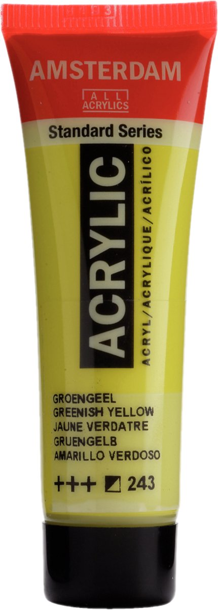 Verf - Acryl - 243 - Groen geel - Amsterdam - 20ml