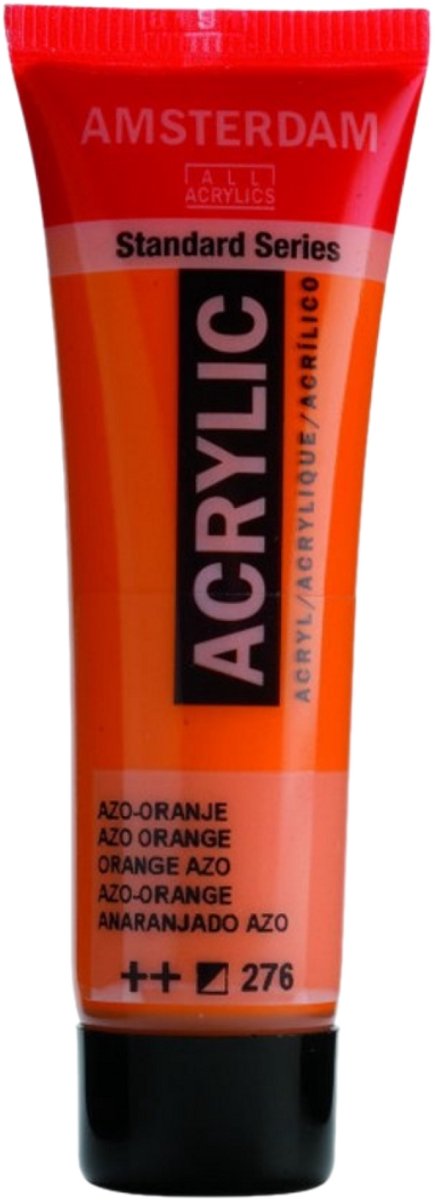 Verf - Acryl - 276 - Azo oranje - Amsterdam - 20ml