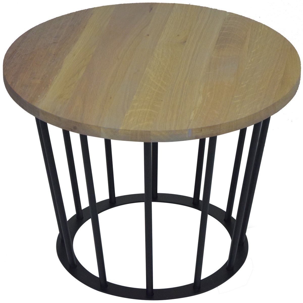 Spinder Design Framer Salontafel Zwart/Eiken - ø 50 cm