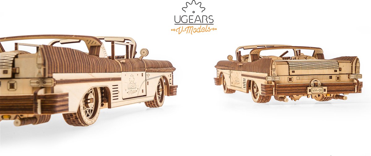 UGEARS Houten 3D Model - Droomcabriolet VM-05 — afbeelding 22