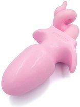 Pig tail buttplug roze xs