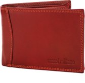 Massi Miliano Petit Portefeuille Homme Cuir Nappa Rouge - Billfold - 11x1.5x8.5cm-(PHXW-350-36) -